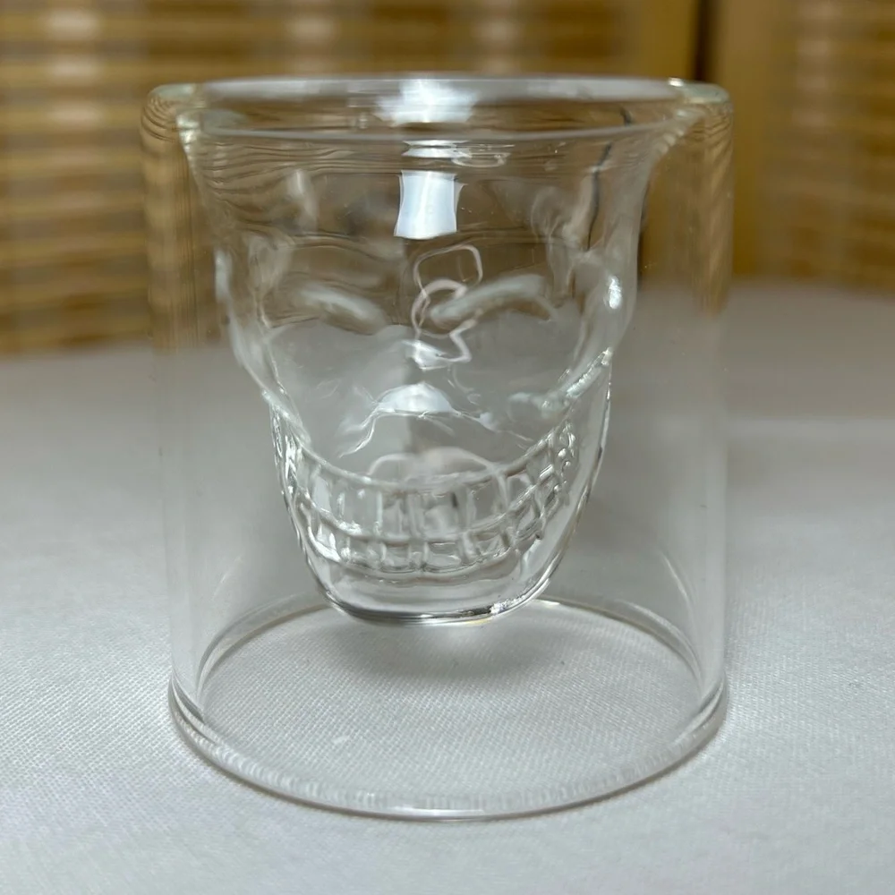 Clear Skull Shot Glass - New
